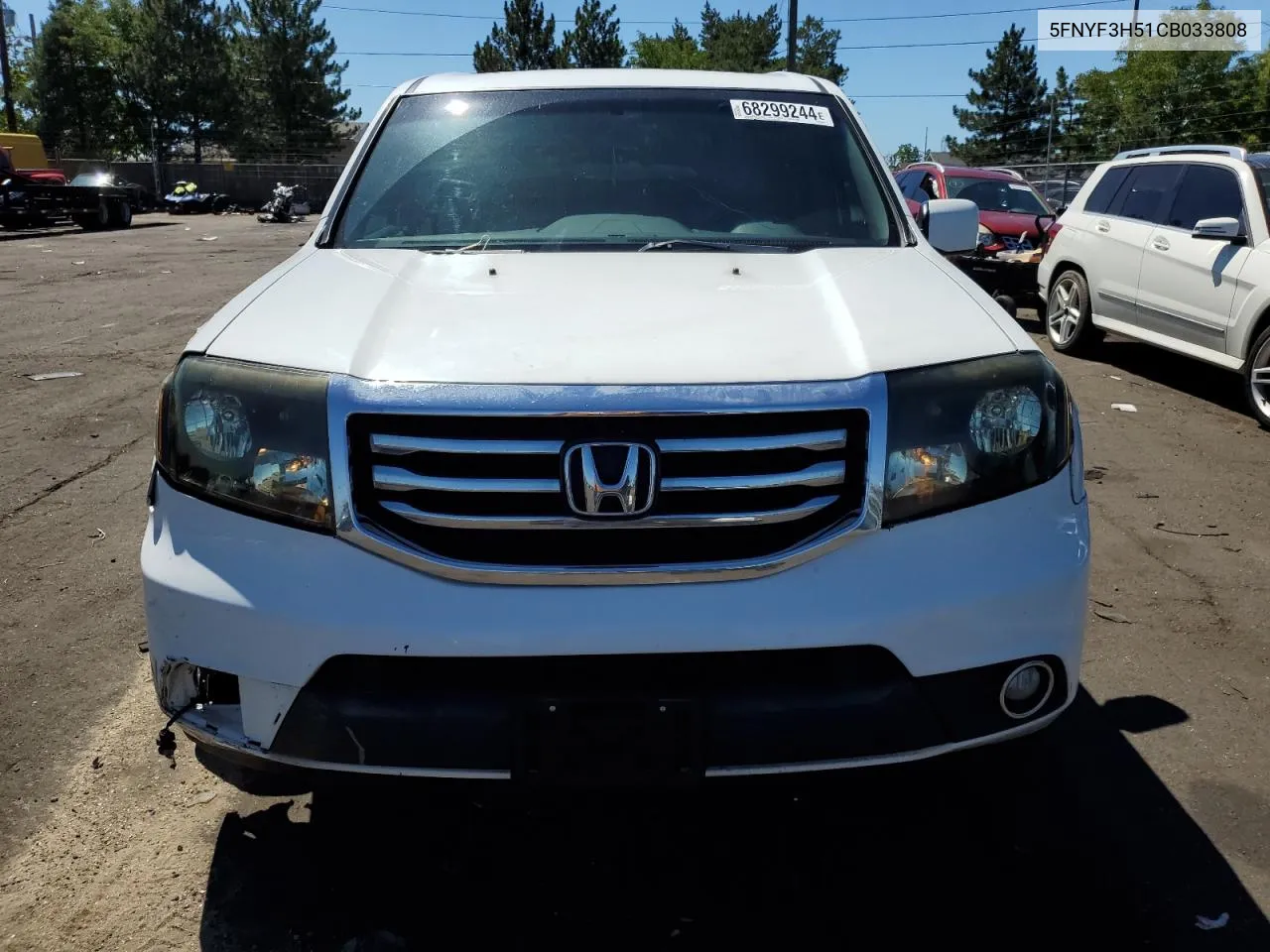 5FNYF3H51CB033808 2012 Honda Pilot Exl