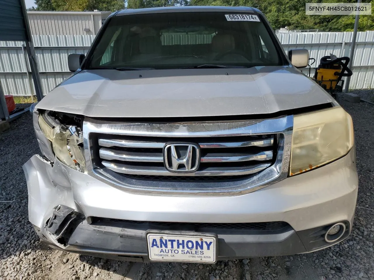 5FNYF4H45CB012621 2012 Honda Pilot Ex