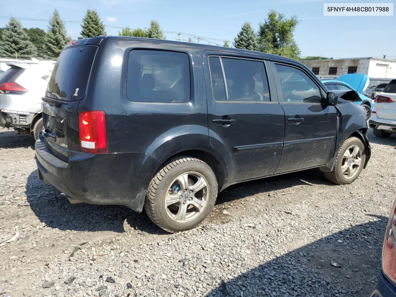 2012 Honda Pilot Ex VIN: 5FNYF4H48CB017988 Lot: 68418764