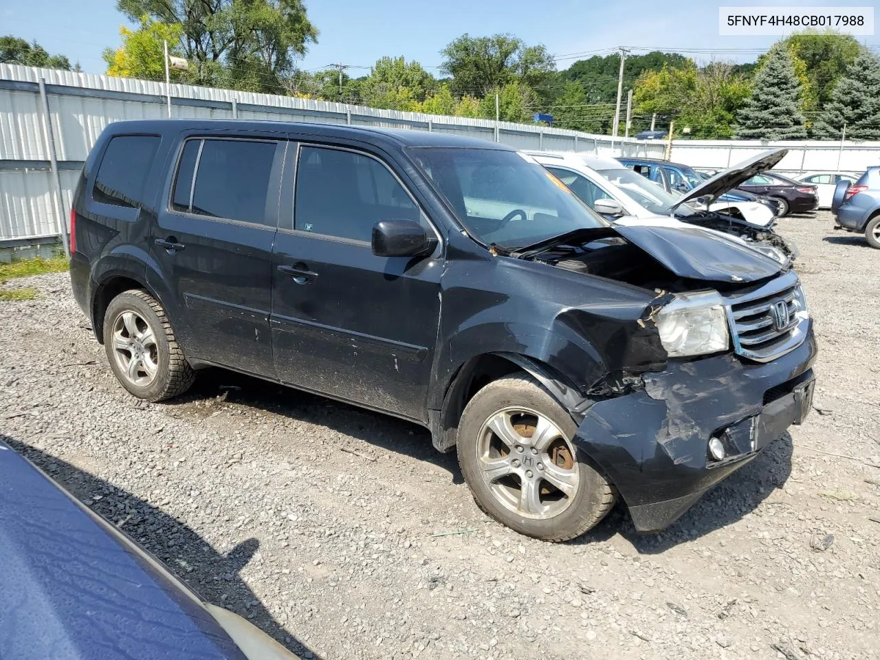 2012 Honda Pilot Ex VIN: 5FNYF4H48CB017988 Lot: 68418764