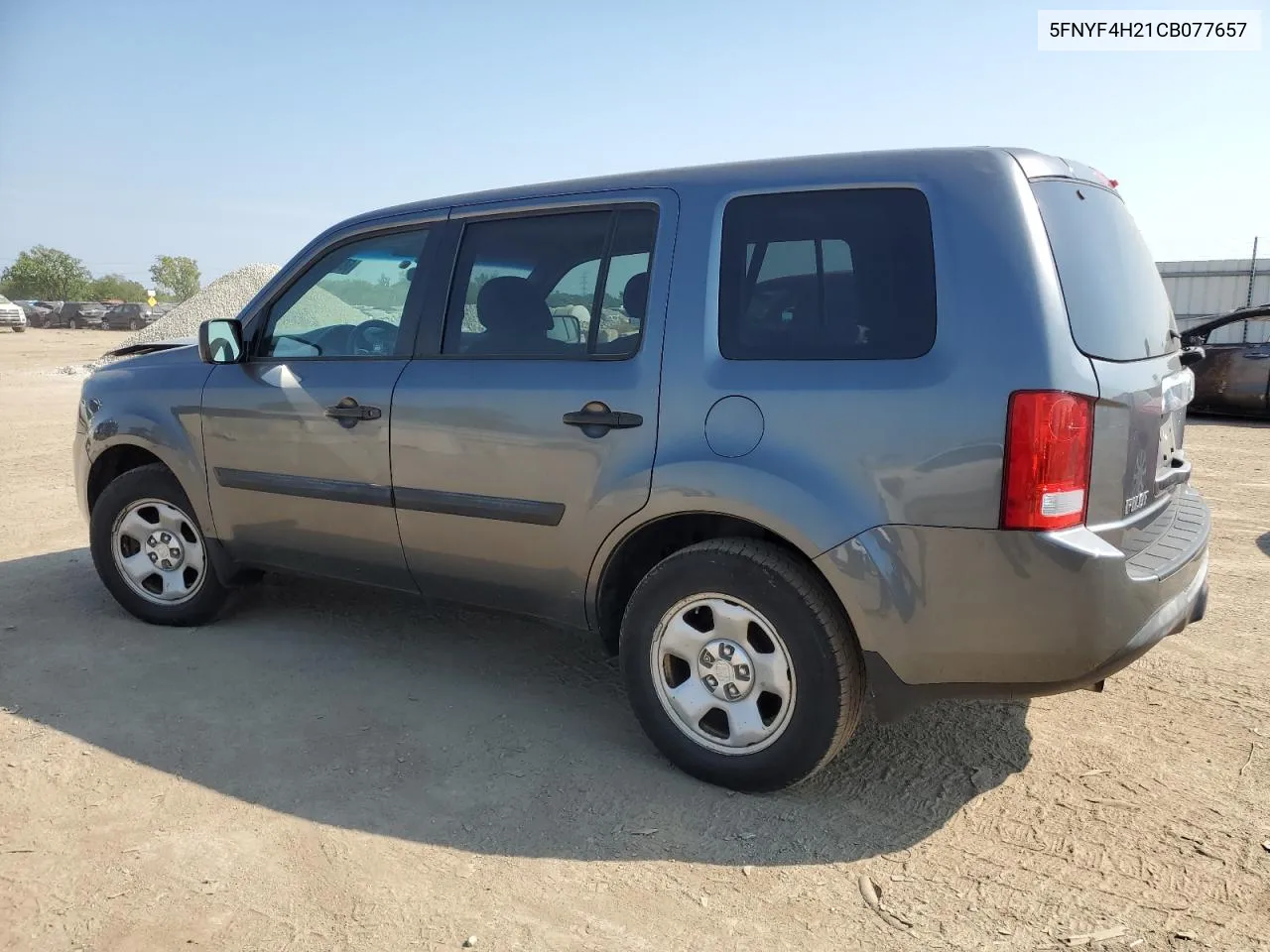 2012 Honda Pilot Lx VIN: 5FNYF4H21CB077657 Lot: 68454214