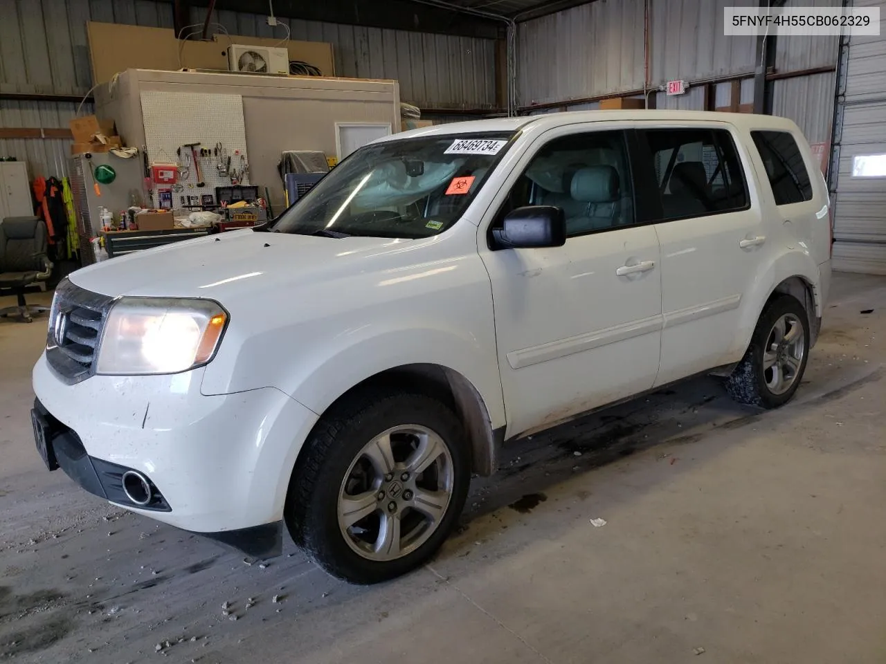 2012 Honda Pilot Exl VIN: 5FNYF4H55CB062329 Lot: 68469734