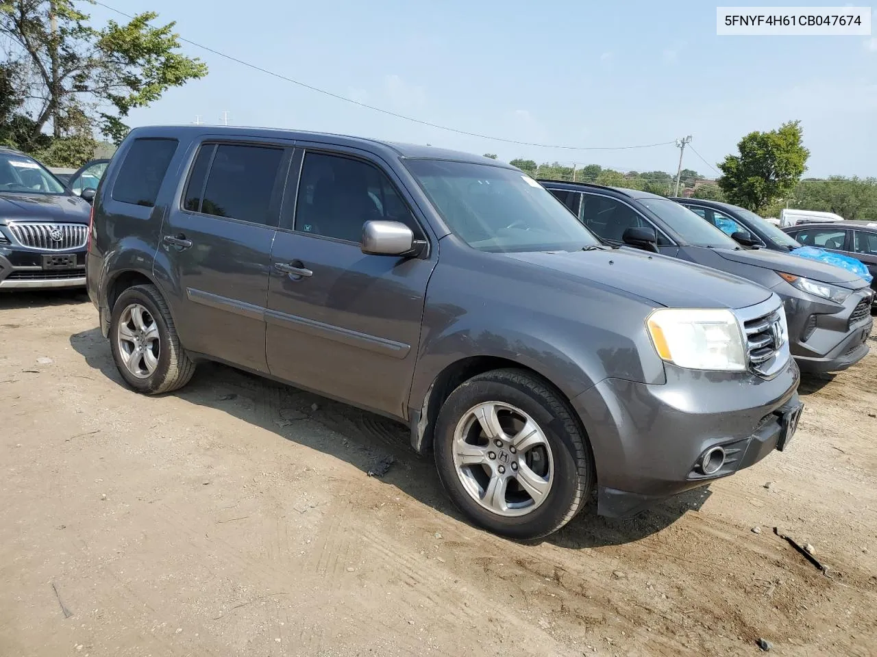 2012 Honda Pilot Exl VIN: 5FNYF4H61CB047674 Lot: 68493754