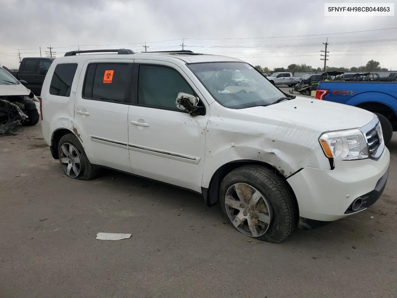 2012 Honda Pilot Touring VIN: 5FNYF4H98CB044863 Lot: 68719594