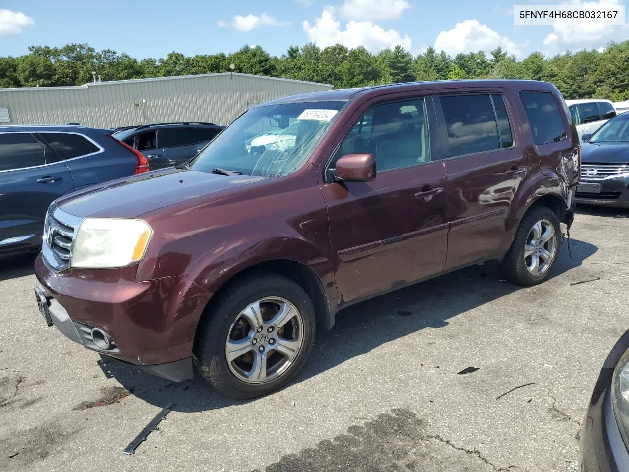 5FNYF4H68CB032167 2012 Honda Pilot Exl