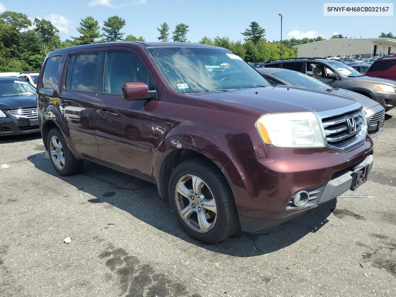 2012 Honda Pilot Exl VIN: 5FNYF4H68CB032167 Lot: 68764334