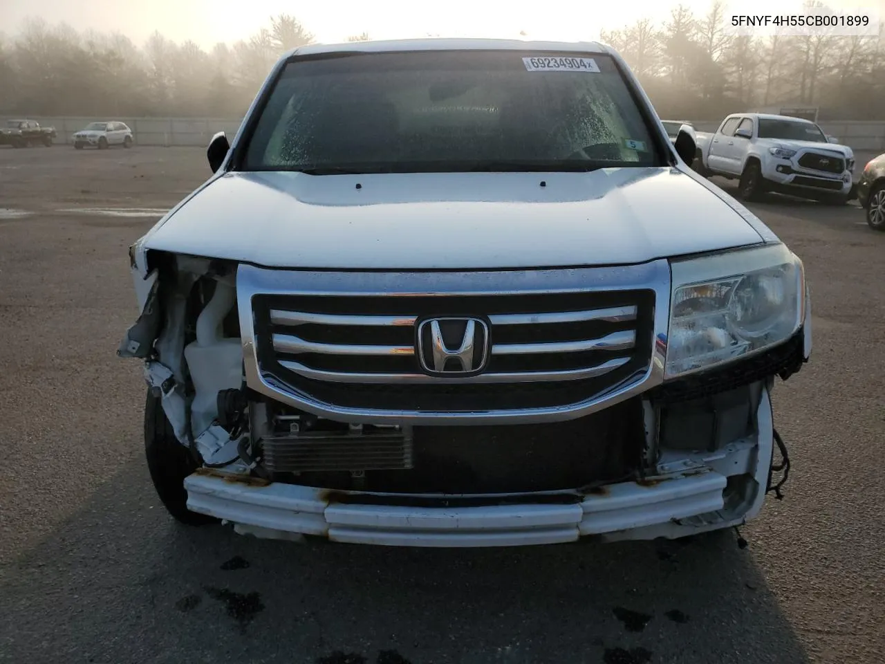 2012 Honda Pilot Exl VIN: 5FNYF4H55CB001899 Lot: 69234904