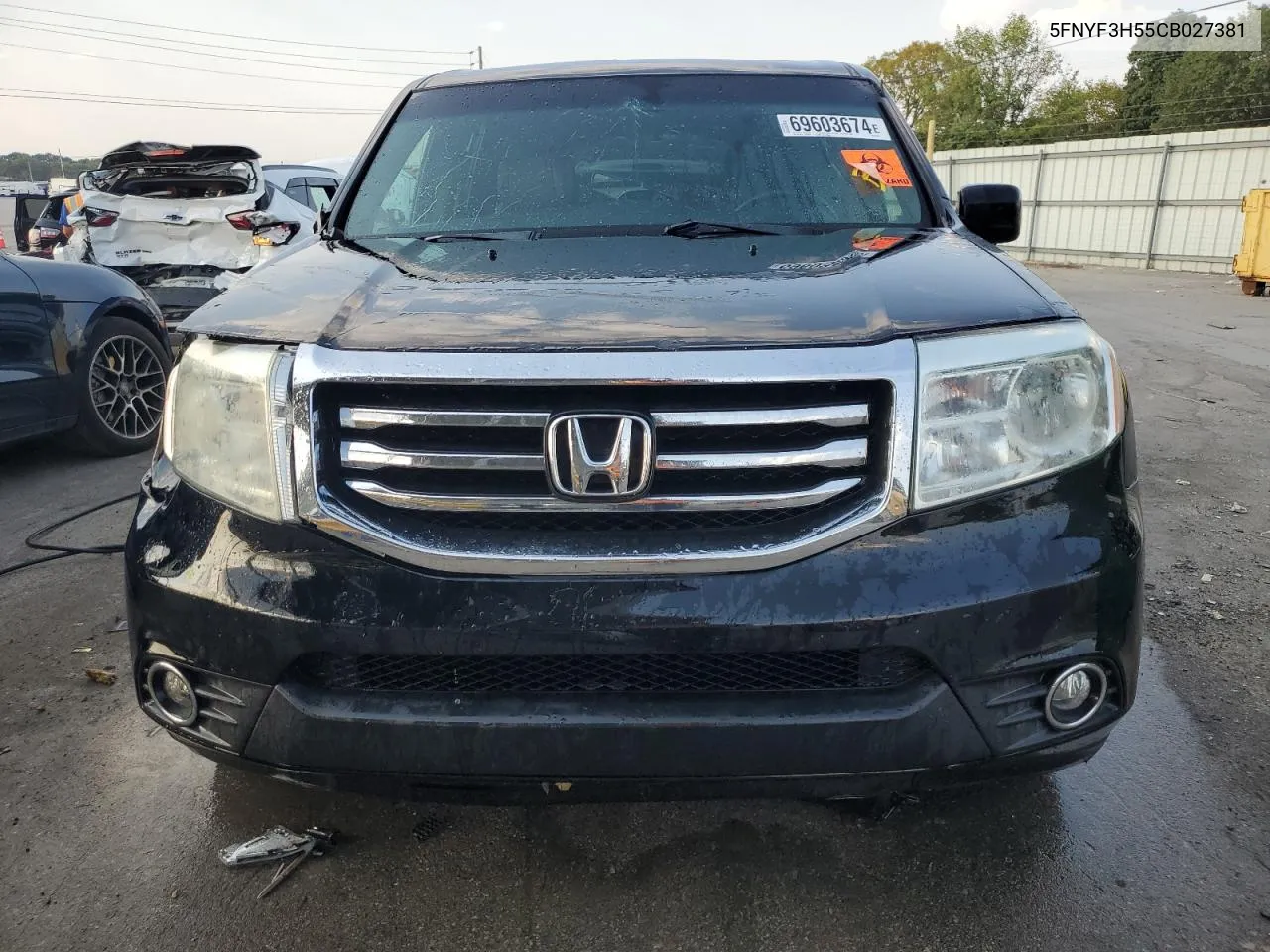 2012 Honda Pilot Exl VIN: 5FNYF3H55CB027381 Lot: 69603674