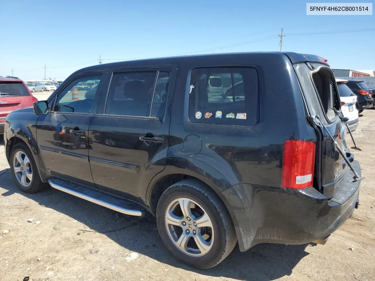 2012 Honda Pilot Exl VIN: 5FNYF4H62CB001514 Lot: 69769934