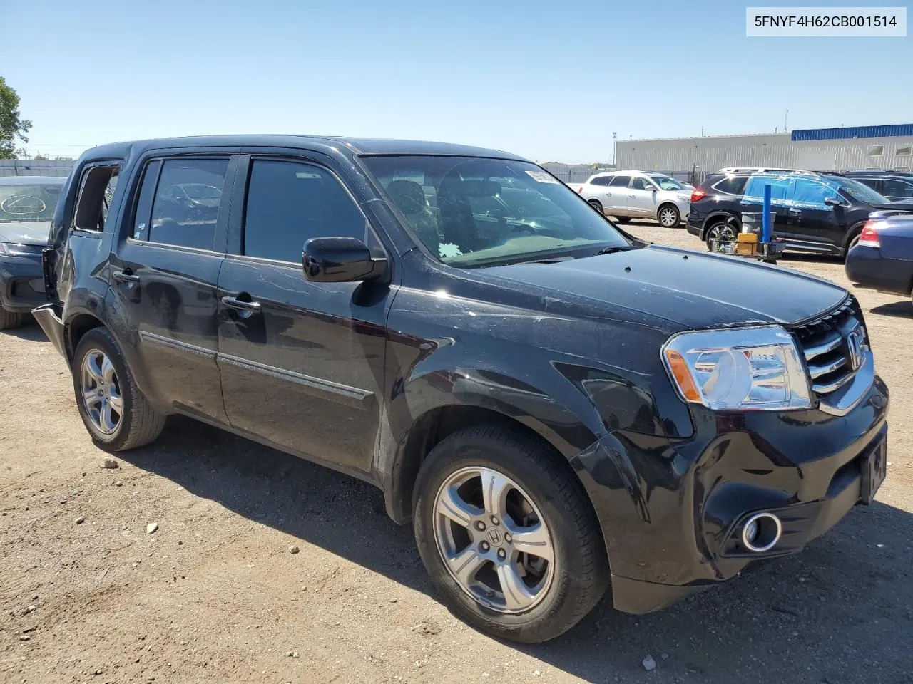 2012 Honda Pilot Exl VIN: 5FNYF4H62CB001514 Lot: 69769934