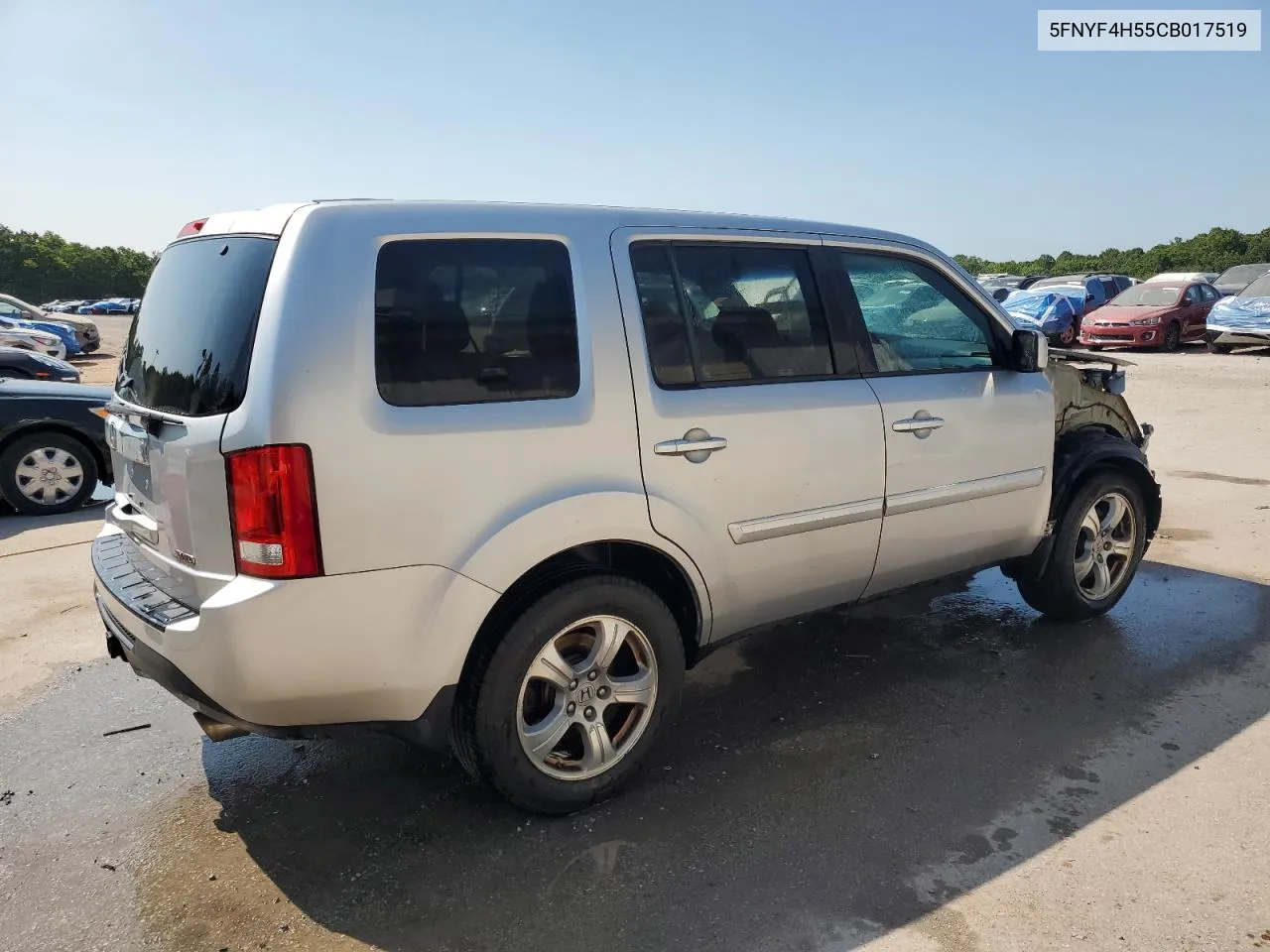 5FNYF4H55CB017519 2012 Honda Pilot Exl