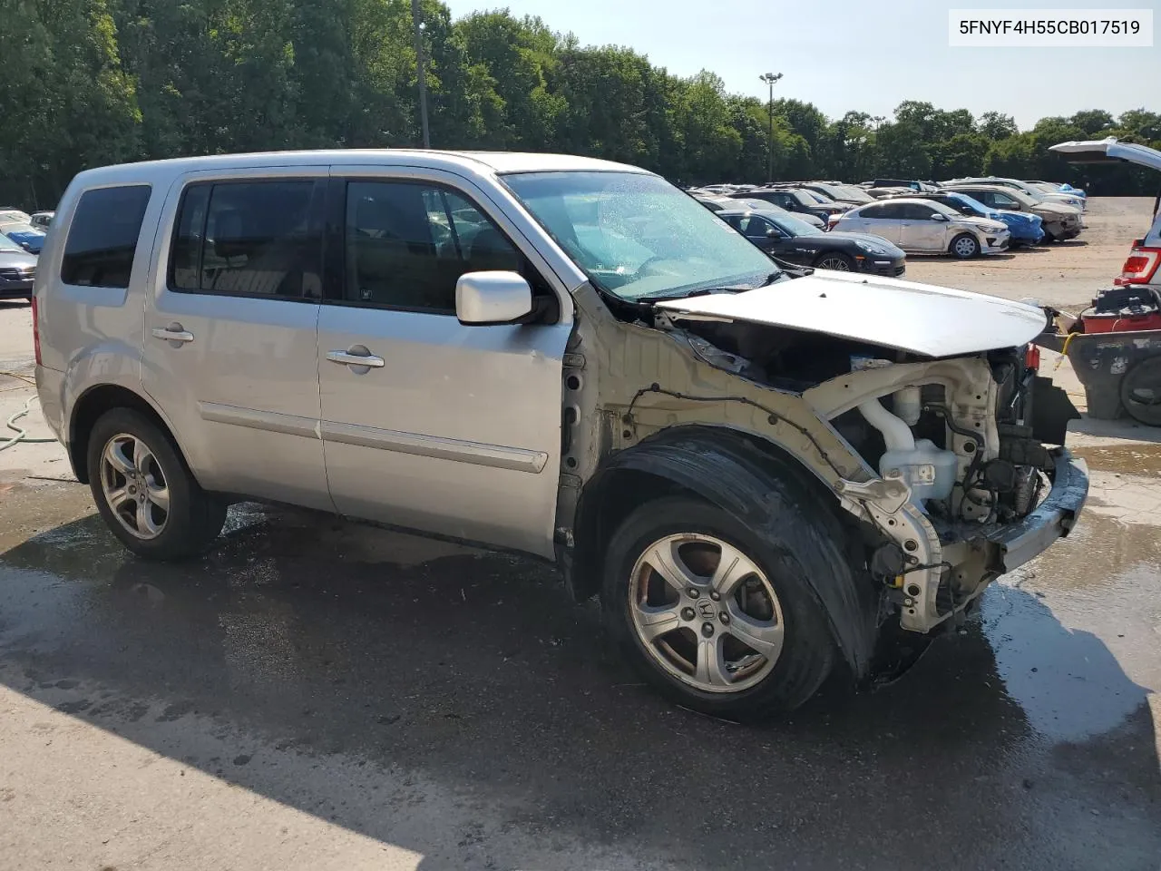 2012 Honda Pilot Exl VIN: 5FNYF4H55CB017519 Lot: 69989624