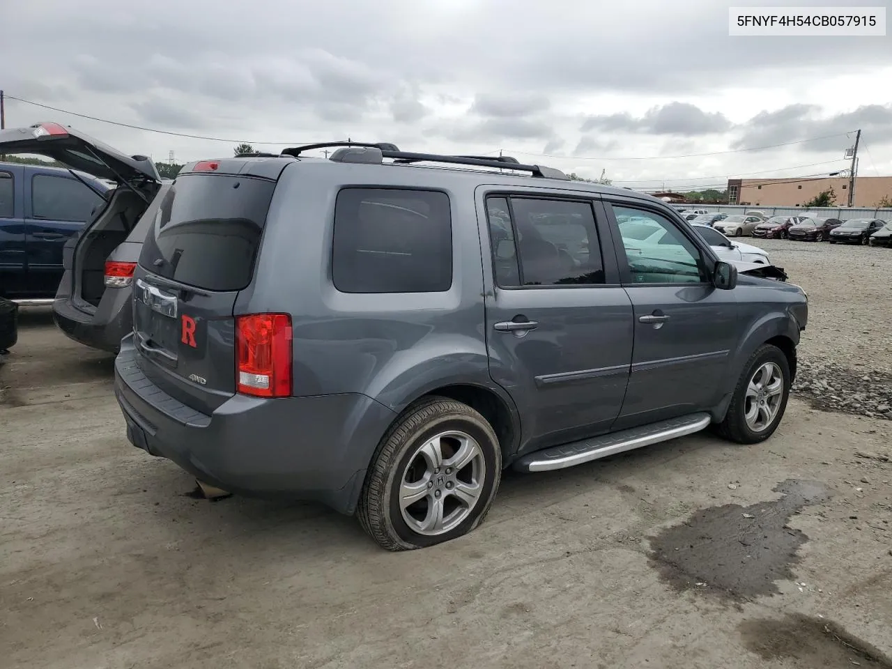 2012 Honda Pilot Exl VIN: 5FNYF4H54CB057915 Lot: 70068864