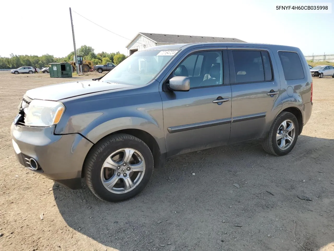 2012 Honda Pilot Exl VIN: 5FNYF4H60CB035998 Lot: 70164724