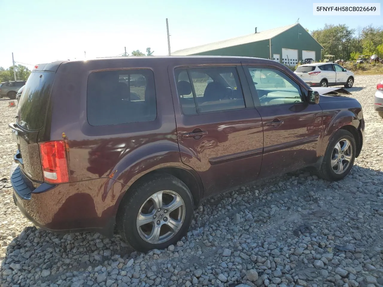 5FNYF4H58CB026649 2012 Honda Pilot Exl