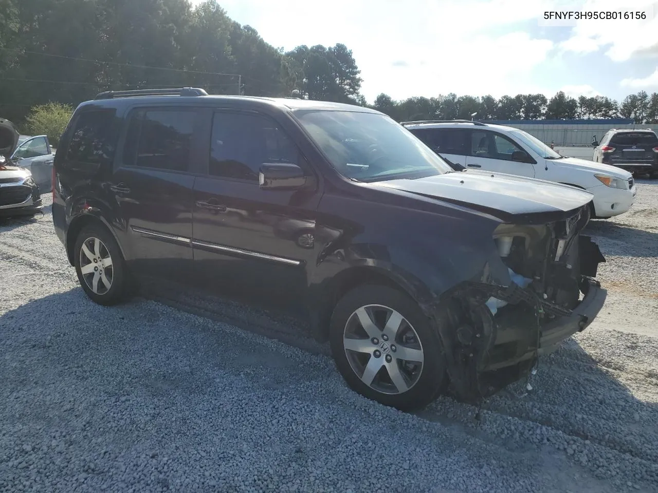 2012 Honda Pilot Touring VIN: 5FNYF3H95CB016156 Lot: 70275254