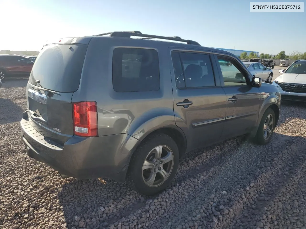 2012 Honda Pilot Exl VIN: 5FNYF4H53CB075712 Lot: 70415334