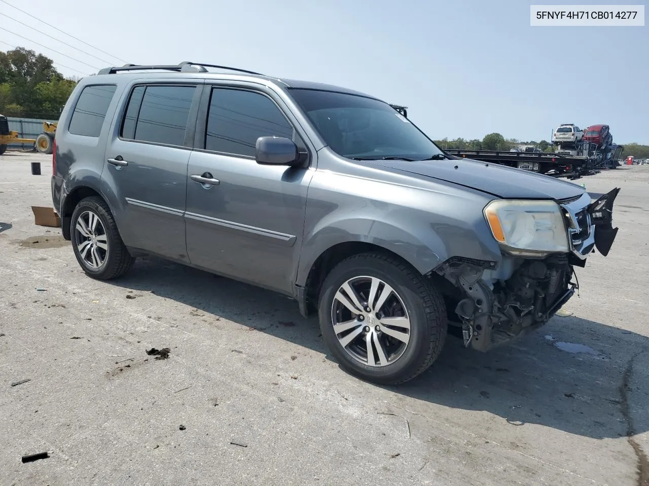 2012 Honda Pilot Exln VIN: 5FNYF4H71CB014277 Lot: 70415804