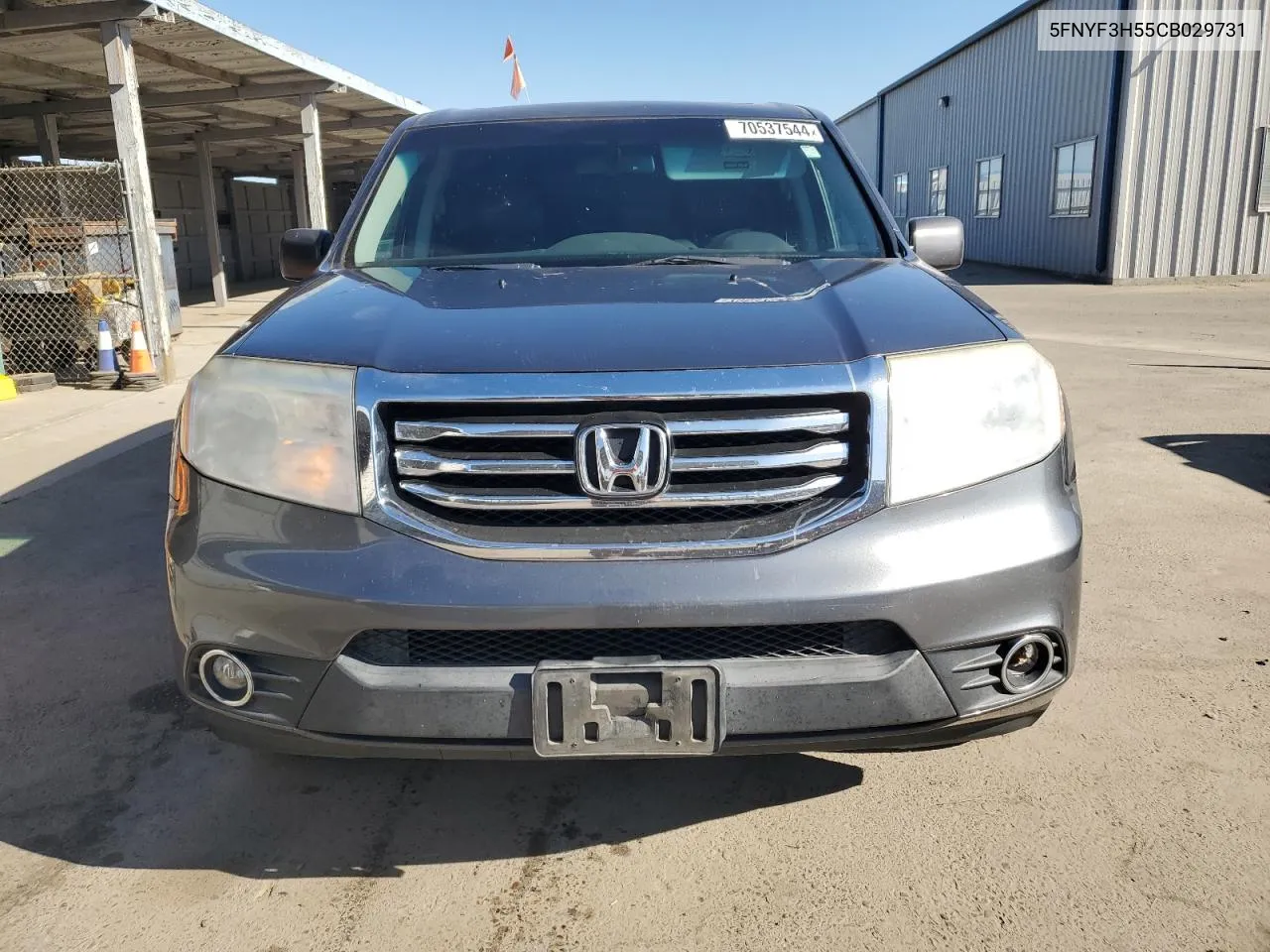 2012 Honda Pilot Exl VIN: 5FNYF3H55CB029731 Lot: 70537544