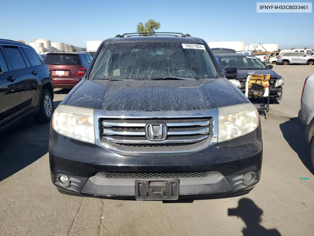 2012 Honda Pilot Exl VIN: 5FNYF4H53CB033461 Lot: 70621964