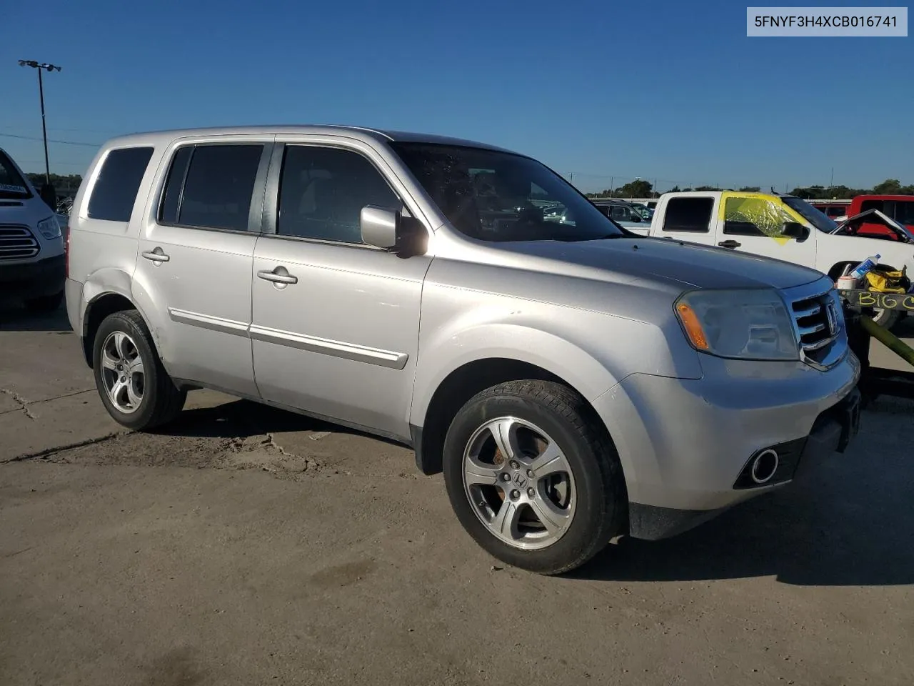 2012 Honda Pilot Ex VIN: 5FNYF3H4XCB016741 Lot: 70631804