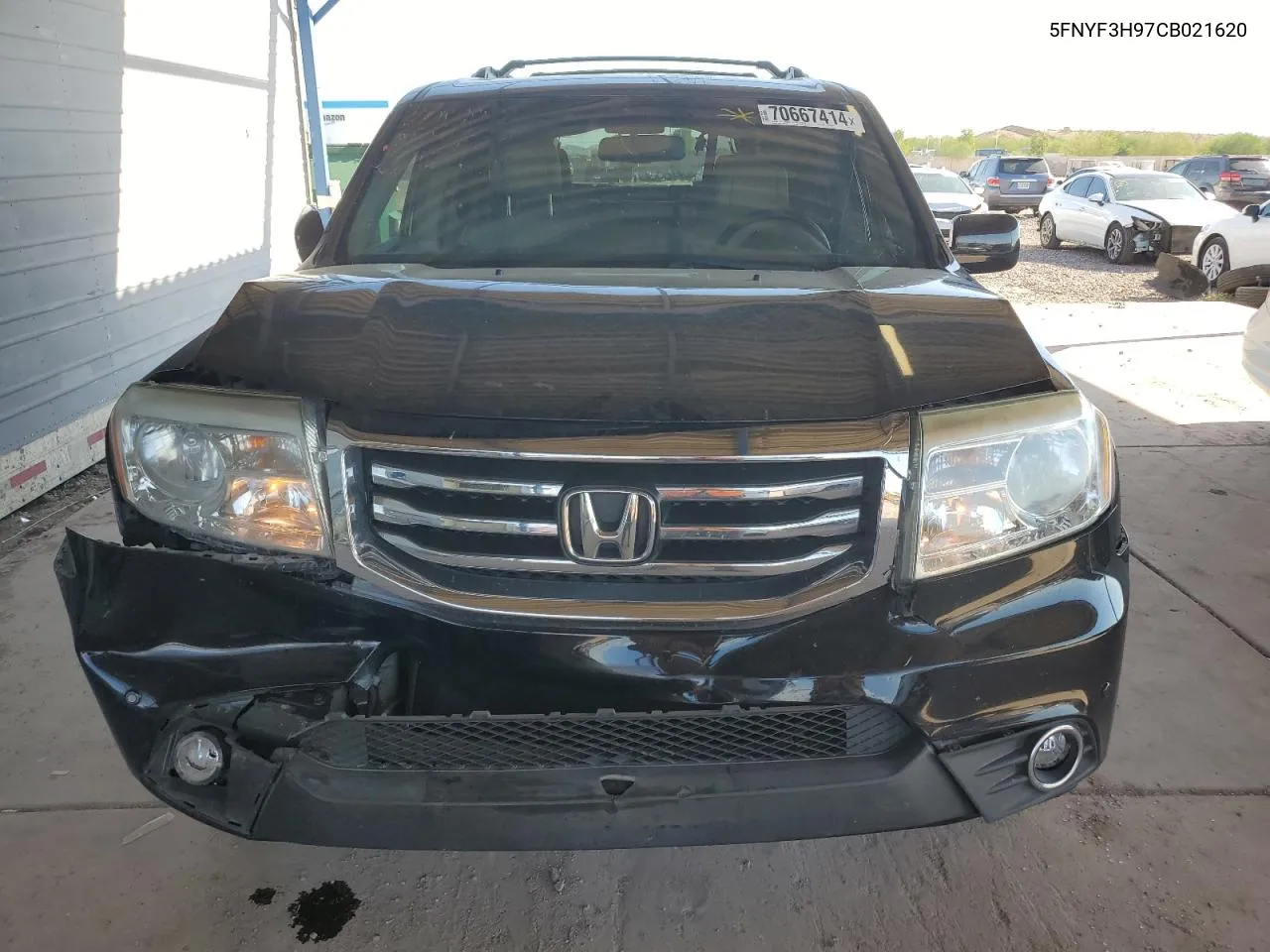 2012 Honda Pilot Touring VIN: 5FNYF3H97CB021620 Lot: 70667414