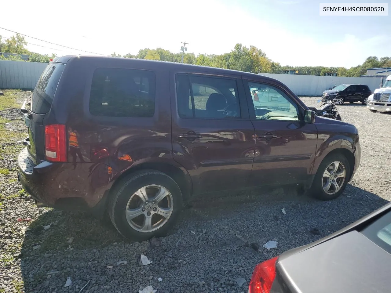 2012 Honda Pilot Ex VIN: 5FNYF4H49CB080520 Lot: 71157004