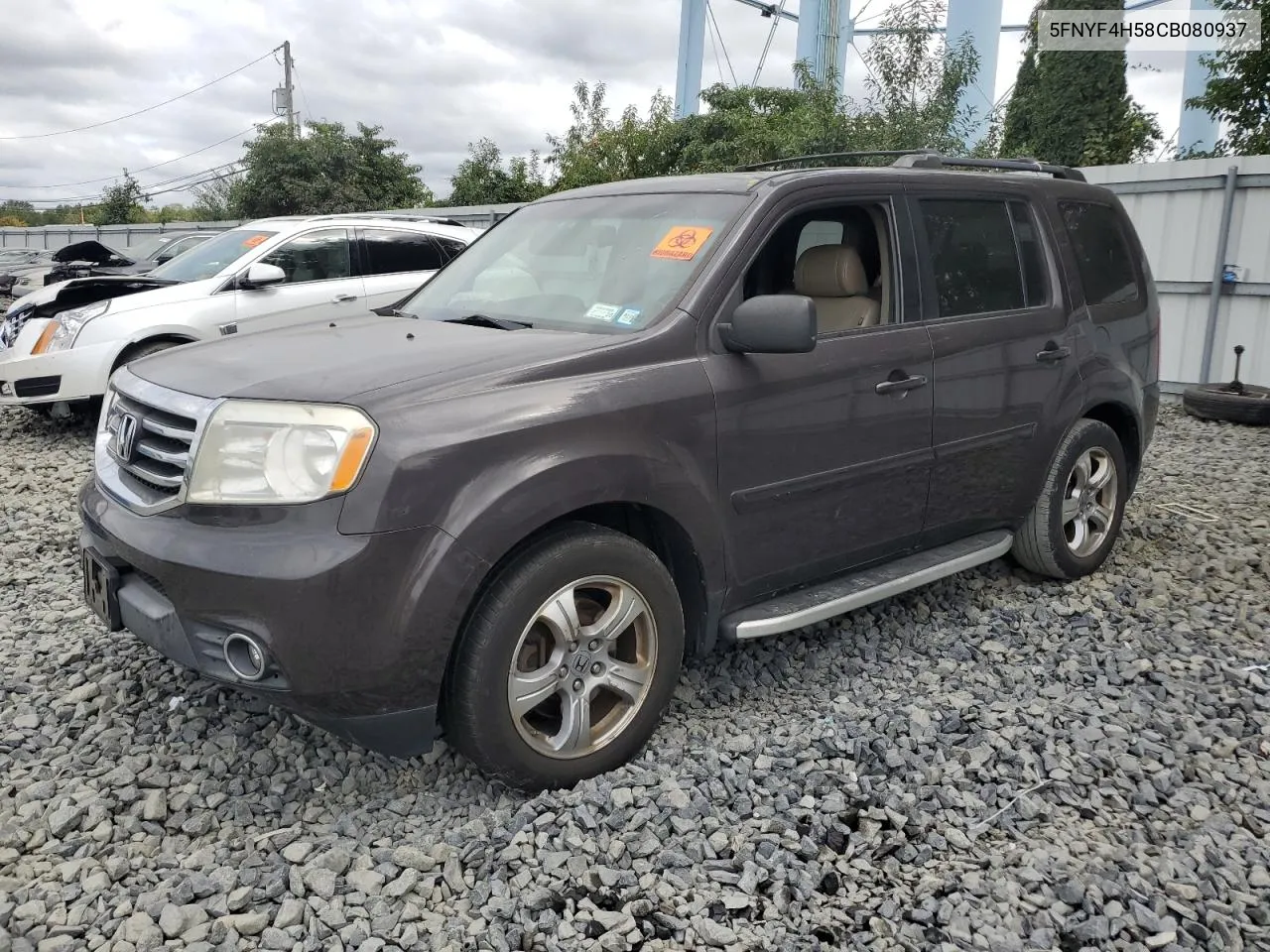 2012 Honda Pilot Exl VIN: 5FNYF4H58CB080937 Lot: 71447884