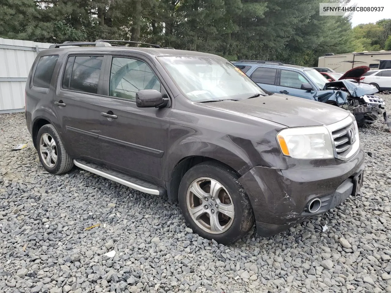 2012 Honda Pilot Exl VIN: 5FNYF4H58CB080937 Lot: 71447884