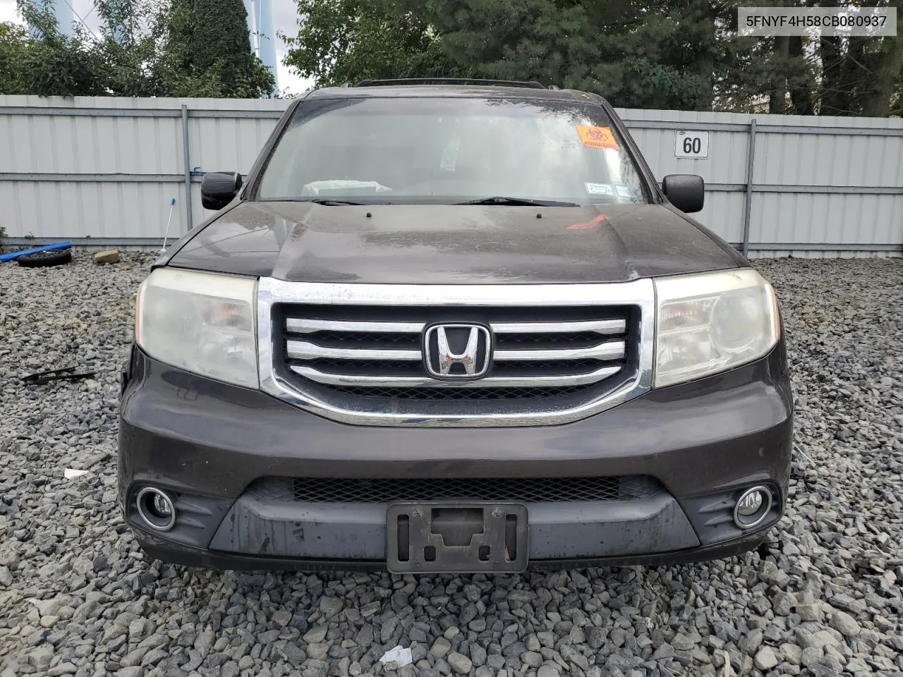 2012 Honda Pilot Exl VIN: 5FNYF4H58CB080937 Lot: 71447884