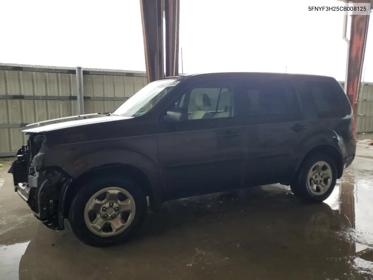 2012 Honda Pilot Lx VIN: 5FNYF3H25CB008125 Lot: 71603884