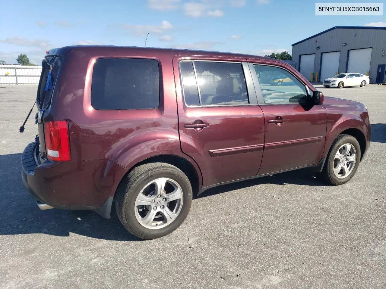 2012 Honda Pilot Exl VIN: 5FNYF3H5XCB015663 Lot: 71961684