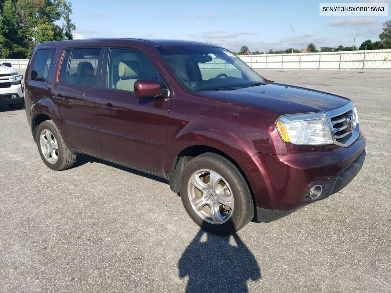 2012 Honda Pilot Exl VIN: 5FNYF3H5XCB015663 Lot: 71961684