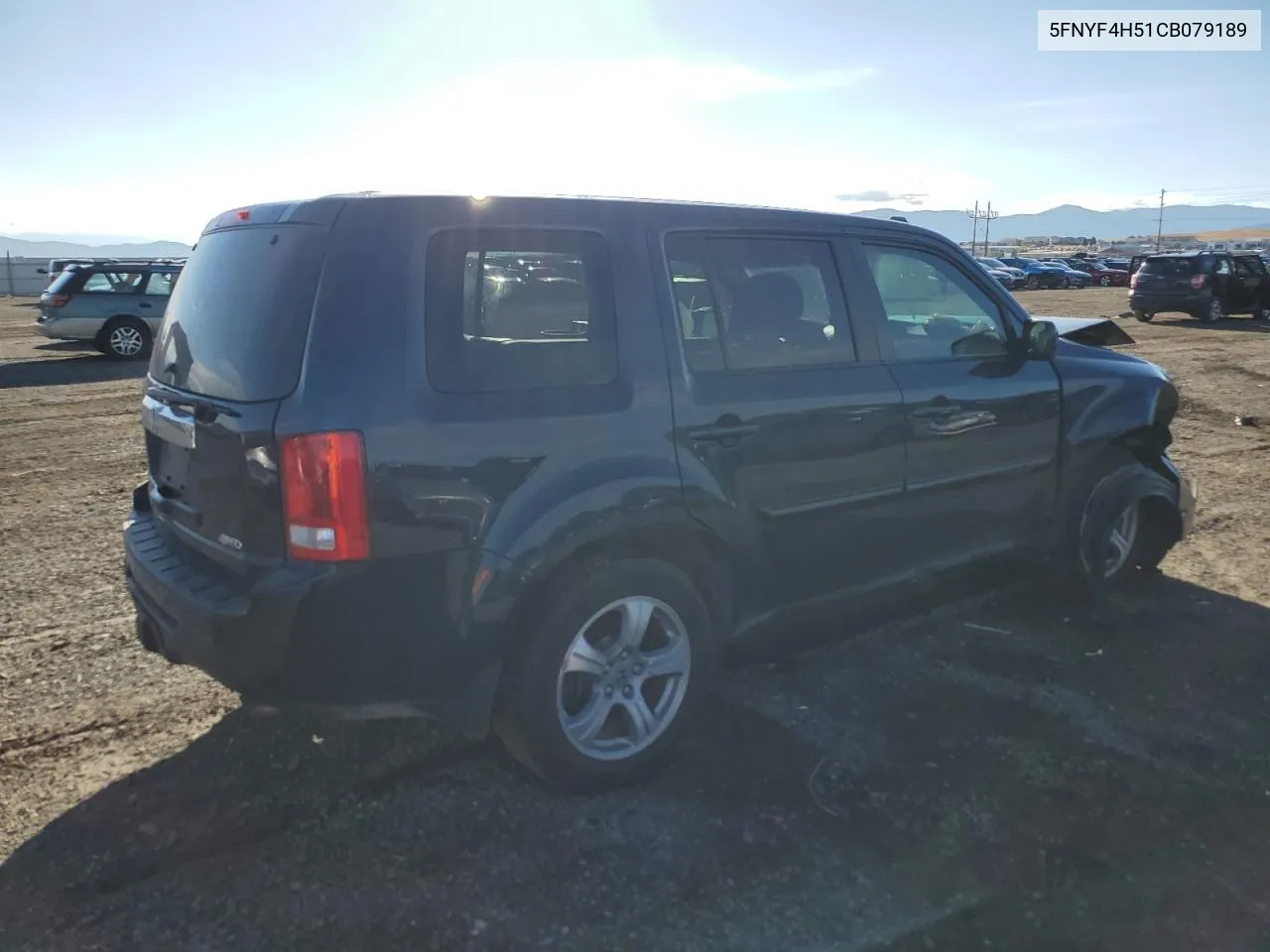 2012 Honda Pilot Exl VIN: 5FNYF4H51CB079189 Lot: 72188584