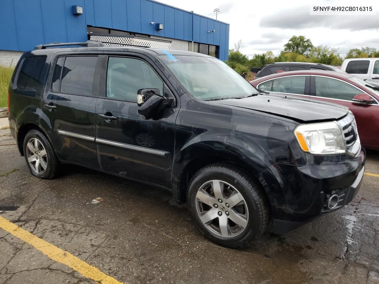 2012 Honda Pilot Touring VIN: 5FNYF4H92CB016315 Lot: 72203334