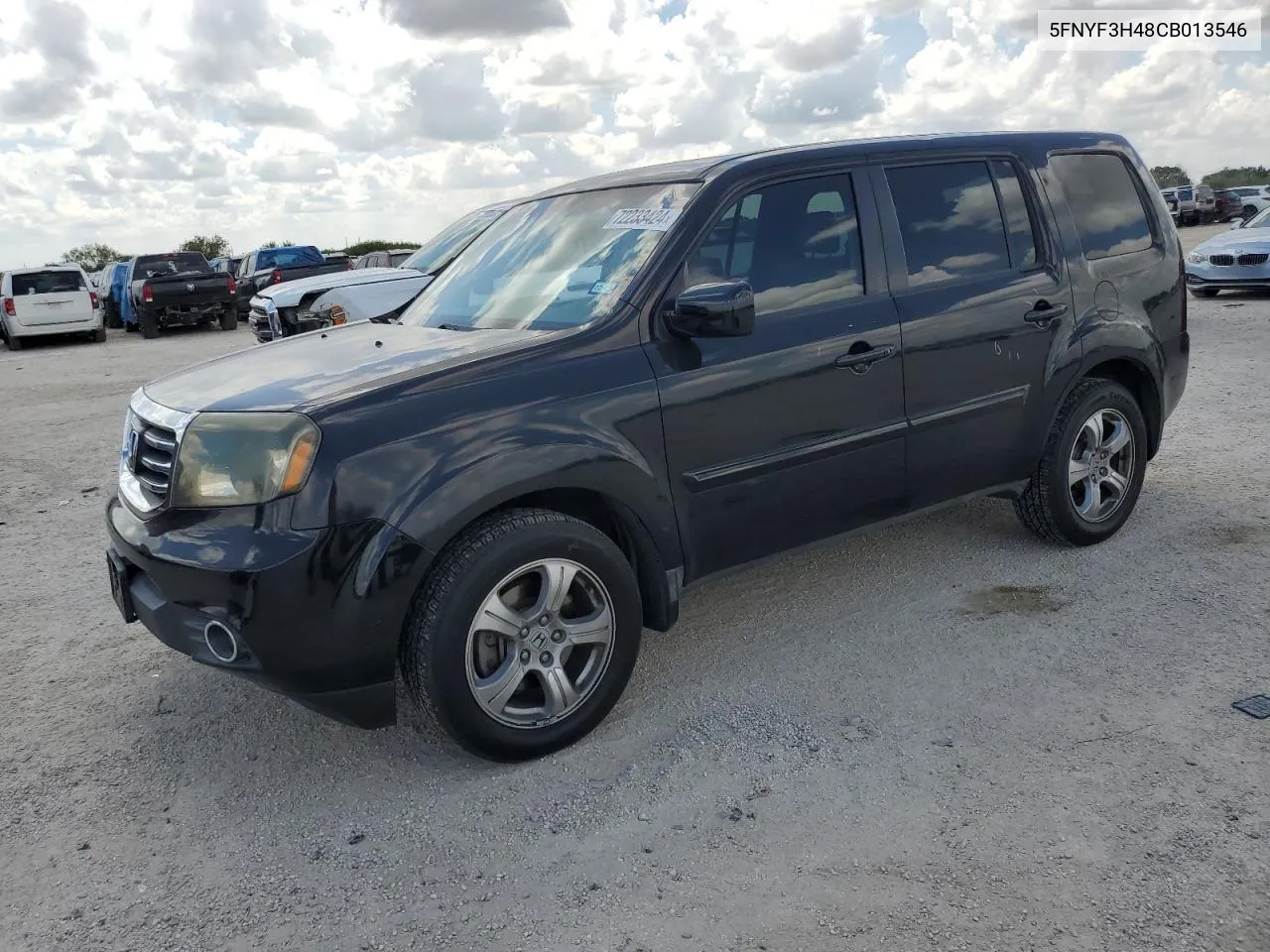 2012 Honda Pilot Ex VIN: 5FNYF3H48CB013546 Lot: 72233424