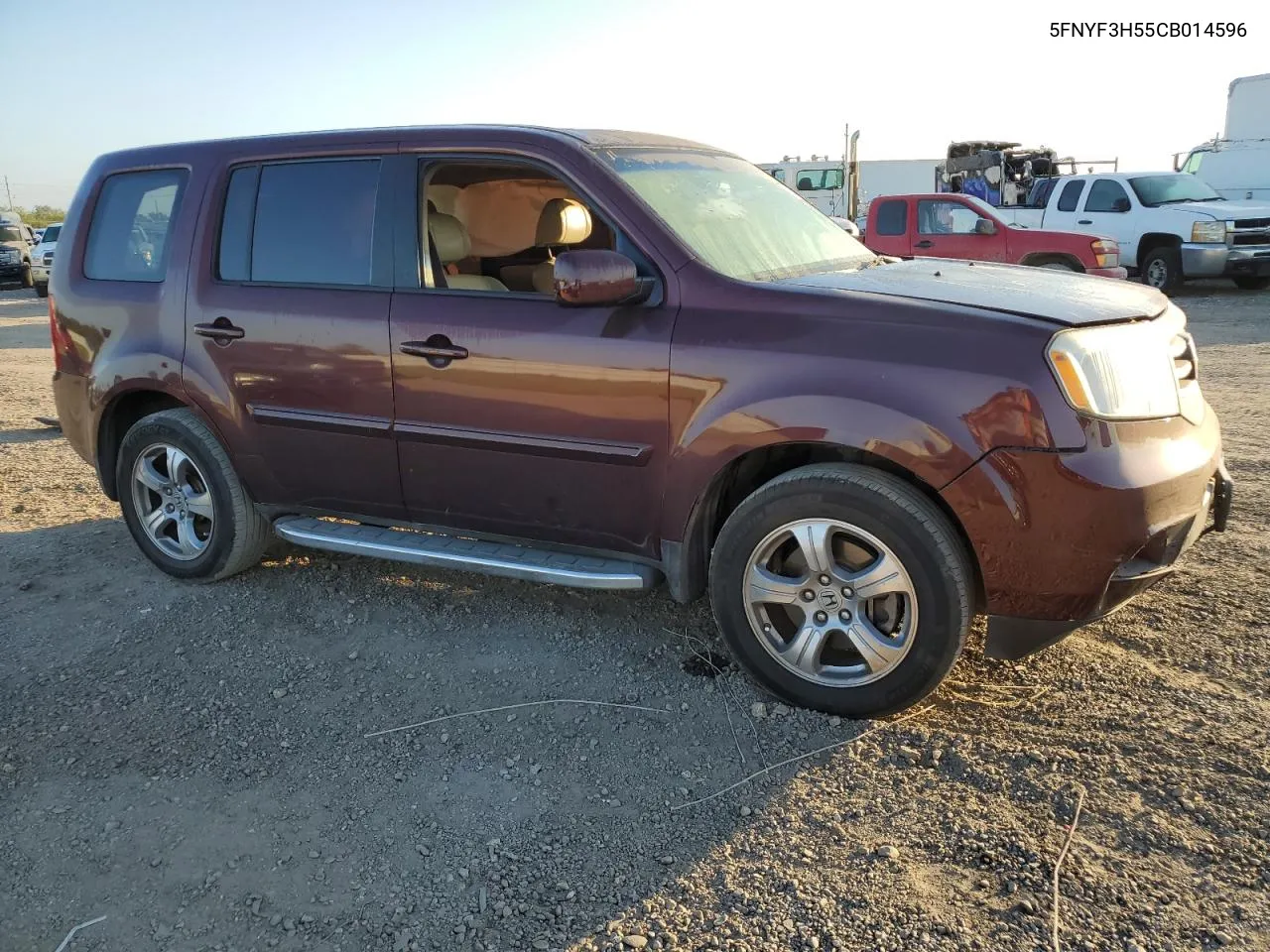 2012 Honda Pilot Exl VIN: 5FNYF3H55CB014596 Lot: 72355204