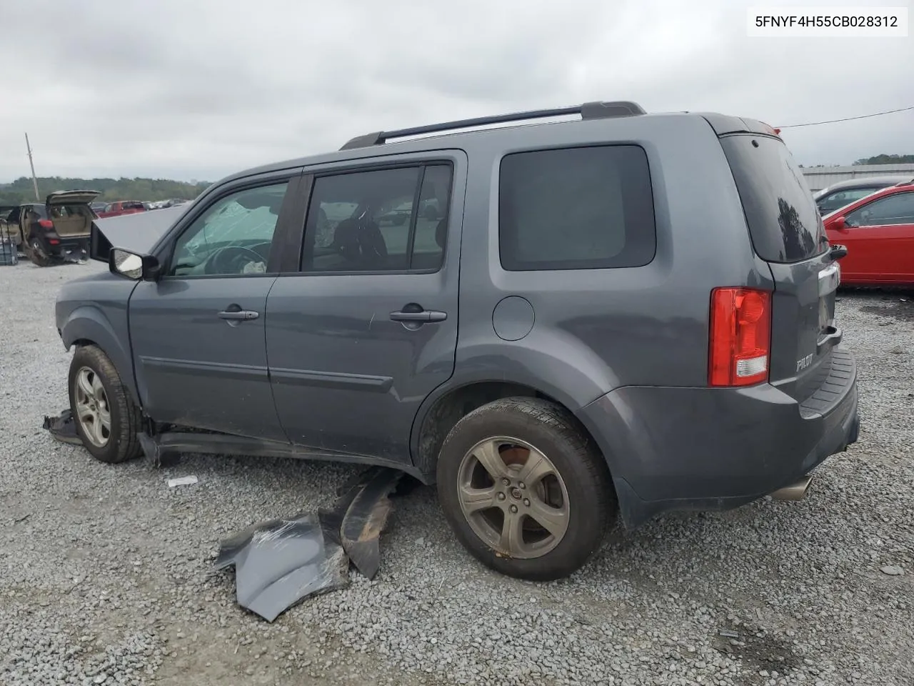 2012 Honda Pilot Exl VIN: 5FNYF4H55CB028312 Lot: 72508964