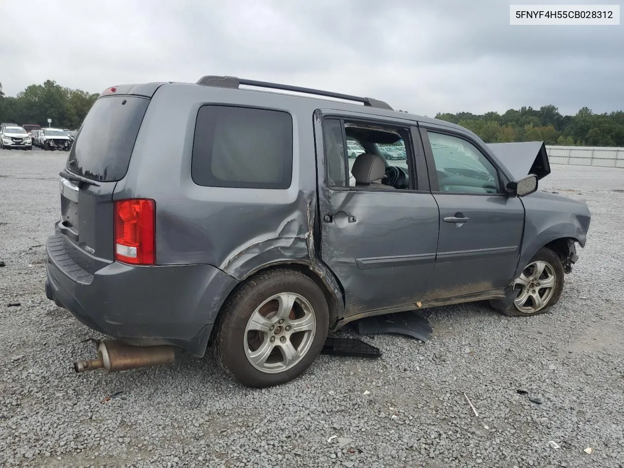 2012 Honda Pilot Exl VIN: 5FNYF4H55CB028312 Lot: 72508964