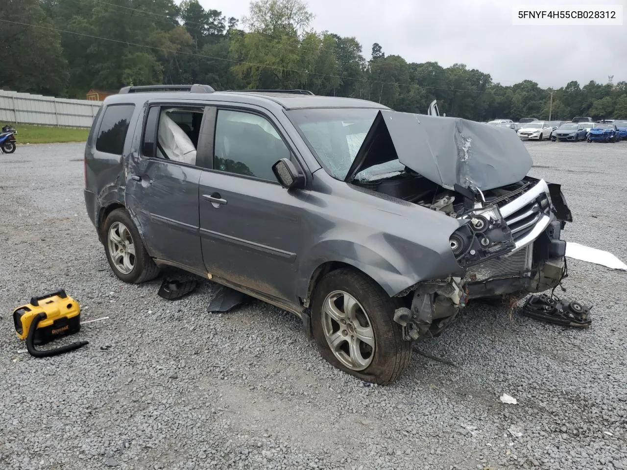 2012 Honda Pilot Exl VIN: 5FNYF4H55CB028312 Lot: 72508964