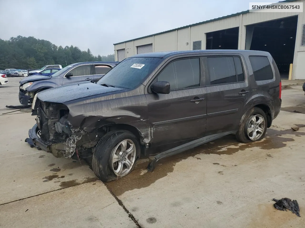 2012 Honda Pilot Exl VIN: 5FNYF4H5XCB067543 Lot: 72553904