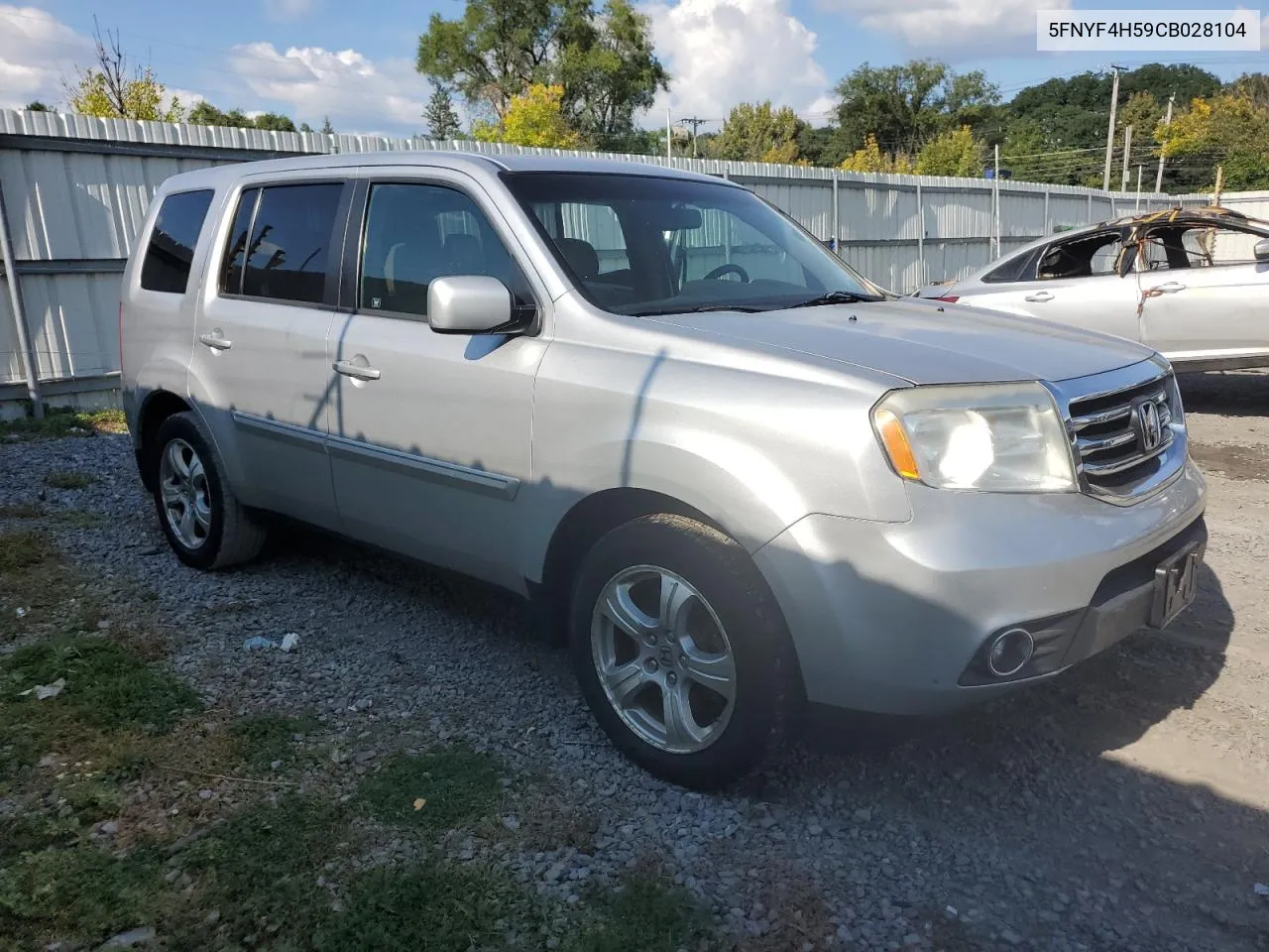 5FNYF4H59CB028104 2012 Honda Pilot Exl