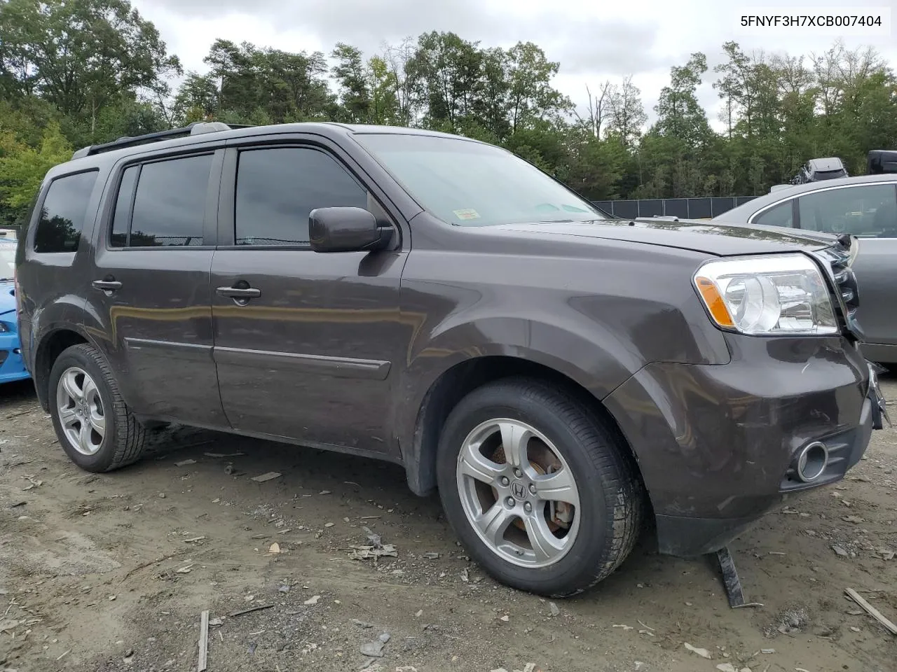 2012 Honda Pilot Exln VIN: 5FNYF3H7XCB007404 Lot: 72693874