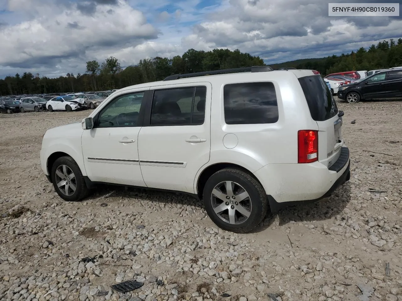 2012 Honda Pilot Touring VIN: 5FNYF4H90CB019360 Lot: 72755314