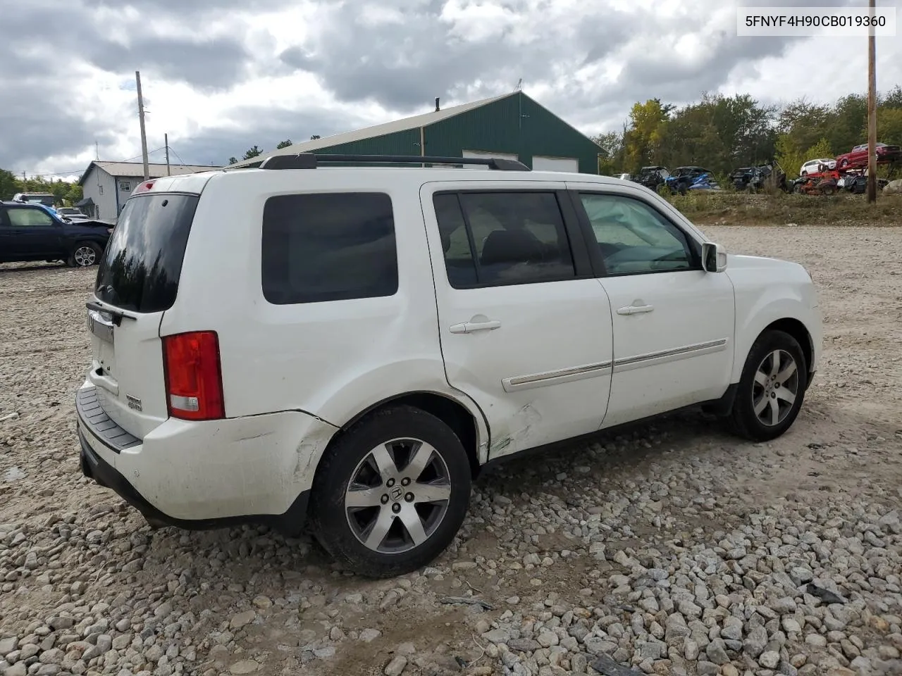 2012 Honda Pilot Touring VIN: 5FNYF4H90CB019360 Lot: 72755314