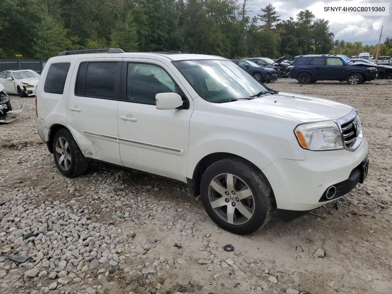 2012 Honda Pilot Touring VIN: 5FNYF4H90CB019360 Lot: 72755314