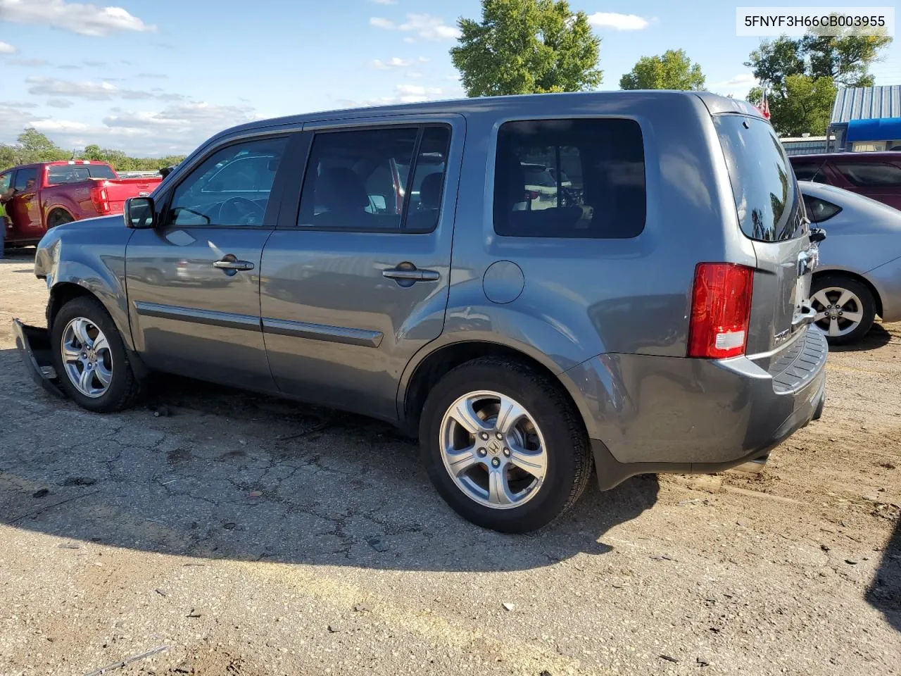 2012 Honda Pilot Exl VIN: 5FNYF3H66CB003955 Lot: 72811134