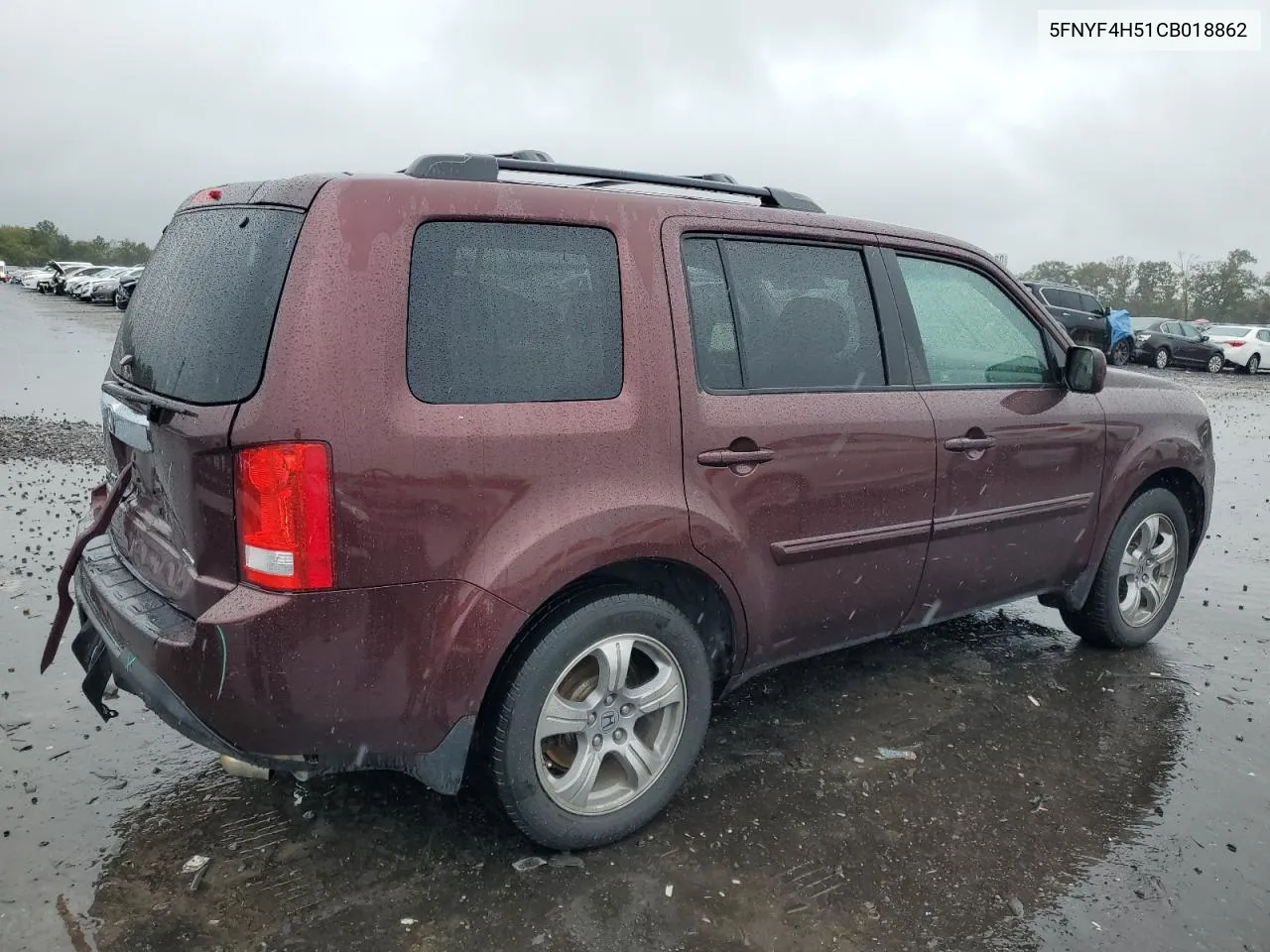 5FNYF4H51CB018862 2012 Honda Pilot Exl