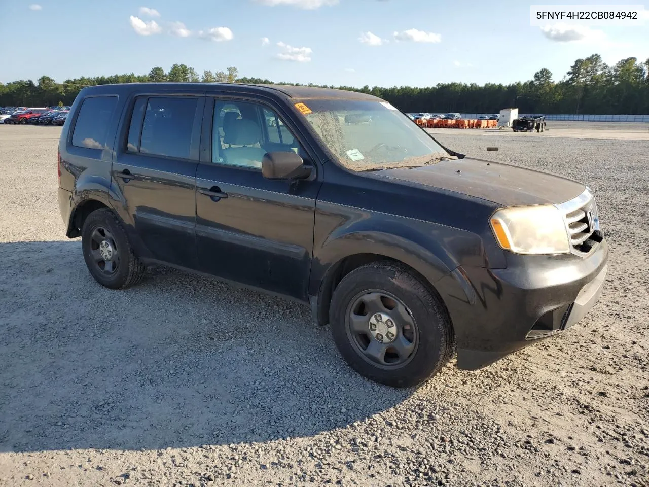 2012 Honda Pilot Lx VIN: 5FNYF4H22CB084942 Lot: 73098774