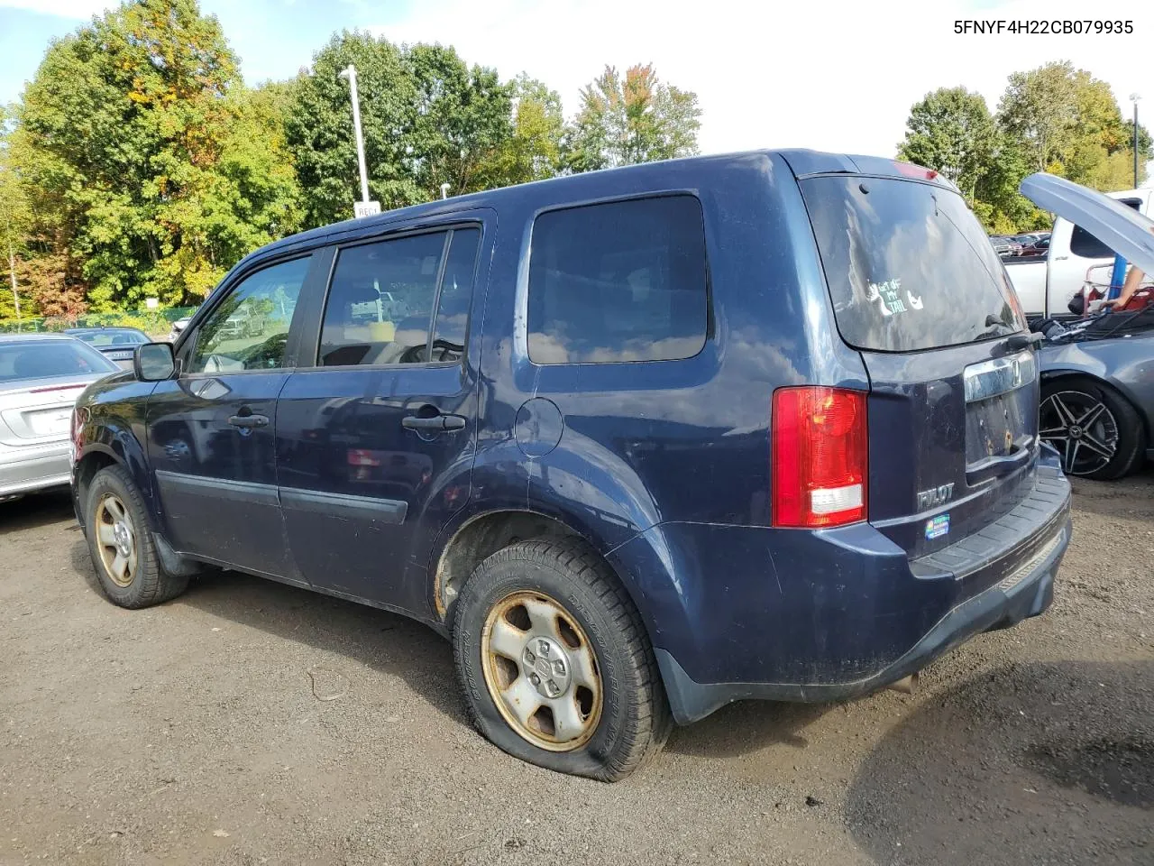 5FNYF4H22CB079935 2012 Honda Pilot Lx